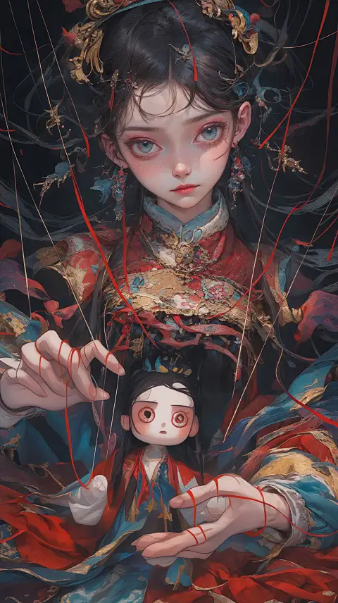 神秘的电影《镜中第三人》海报